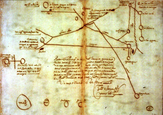 The Miguel Map. Writing in Spanish.