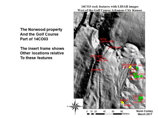 Lidar images of the Golf Course in Arkansas City, KS.